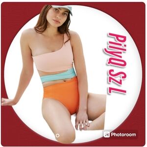 NWT Pilyq One Piece Swimsuit One-Shoulder Sz L